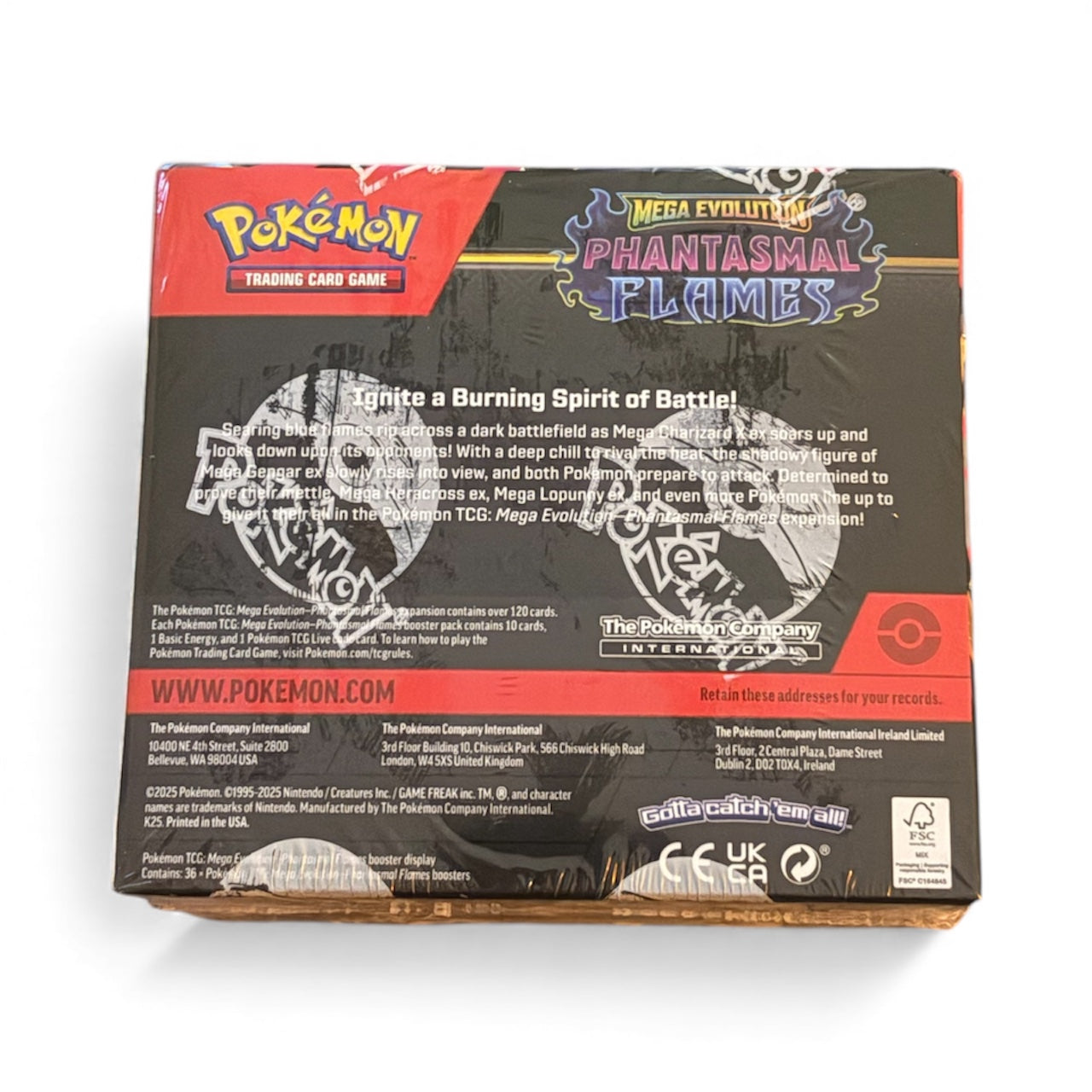 Pokémon Mega Evolution Phantasmal flames booster box