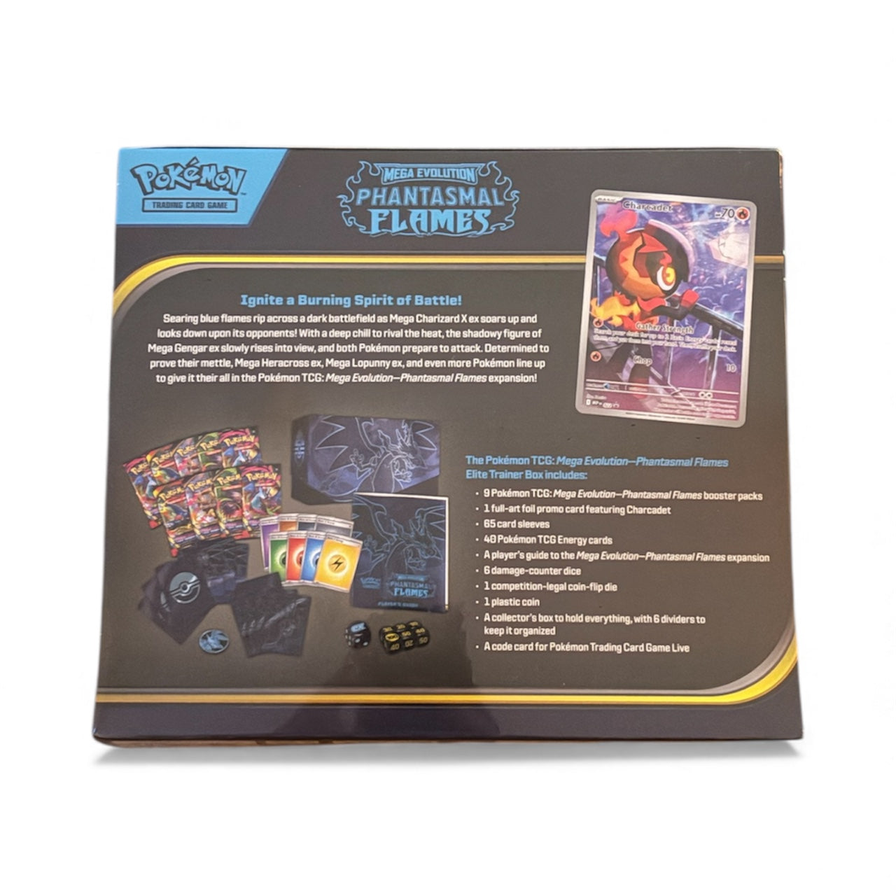 Pokémon Mega Evolution Phantasmal flames elite trainer box
