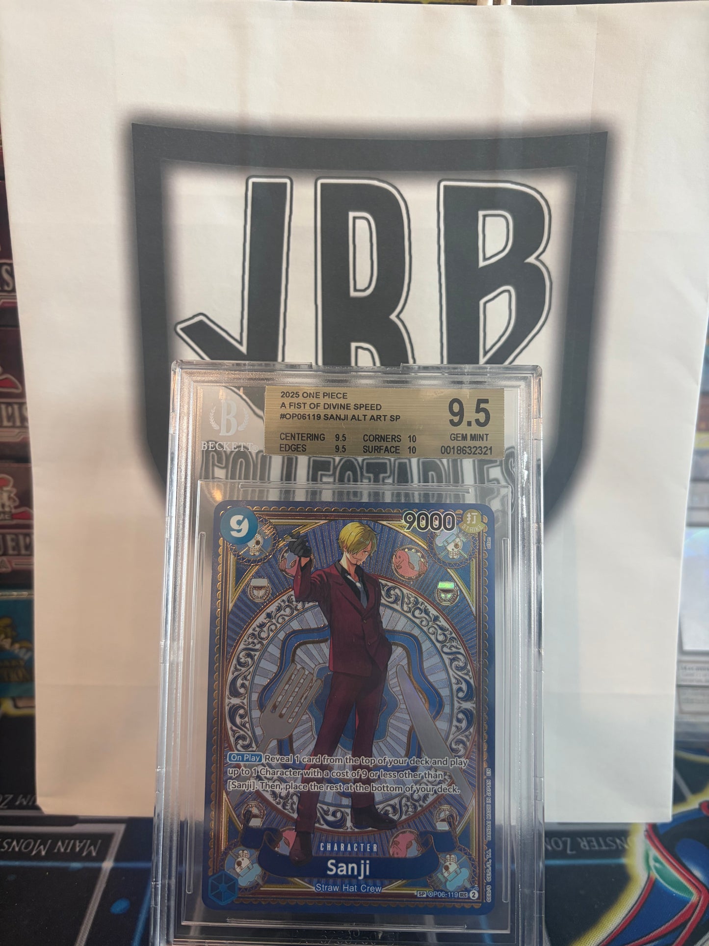 Sanji - OP06-119 - One Piece Single Beckett 9.5